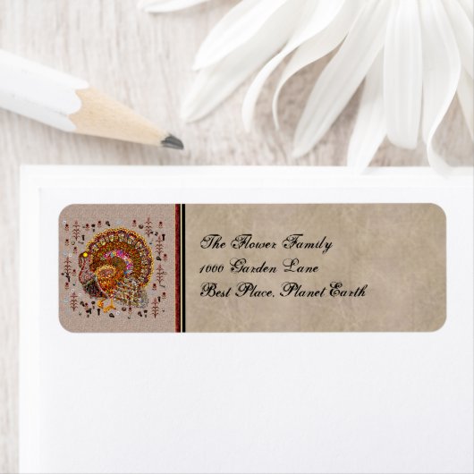 Metal Turkey Etiket (Insitu)