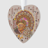 Metal Turkey Ornament (voorkant)