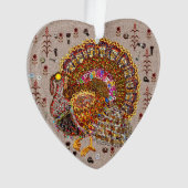 Metal Turkey Ornament (voorkant)