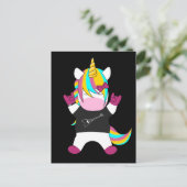 Metal Unicorn Briefkaart (Staand voorkant)
