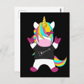 Metal Unicorn Briefkaart (Voorkant / Achterkant)