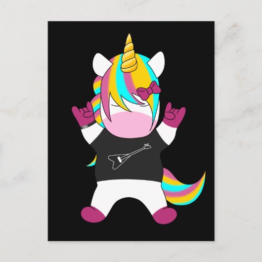 Metal Unicorn Briefkaart (Voorkant)