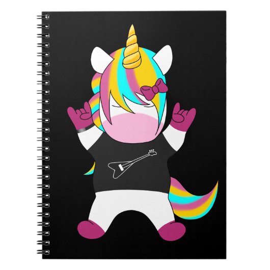 Metal Unicorn Notitieboek (Voorkant)