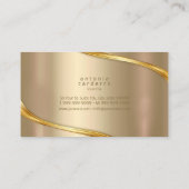 Metal Wave Two-Tone Gold ID806 Visitekaartje (Achterkant)