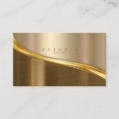 Metal Wave Two-Tone Gold ID806 Visitekaartje (Voorkant)