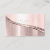 Metal Wave Two-Tone Roos Gold ID806 Visitekaartje (Voorkant)