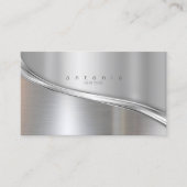 Metal Wave Two-Tone Silver ID806 Visitekaartje (Voorkant)