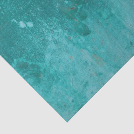 Metal Weathered Turquoise Decoupage Background Tissuepapier (Detail)