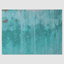 Metal Weathered Turquoise Decoupage Background
