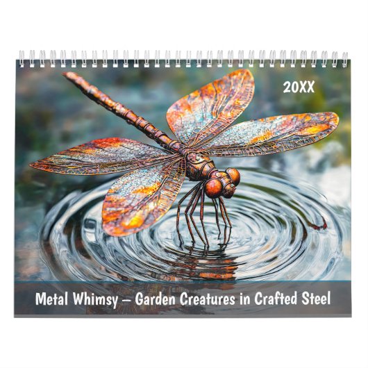 Metal Whimsy – Garden Creatures in Crafted Steel Kalender (Hoes)