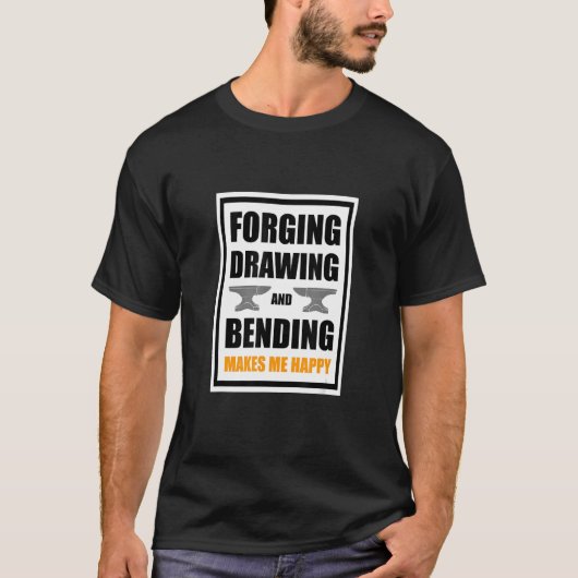 Metal Worker Blacksmith Smeden 4 T-shirt (Voorkant)