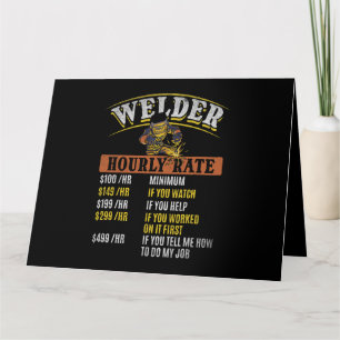 Metal Worker Welding MIG Welder Funny Welder Hourl Kaart
