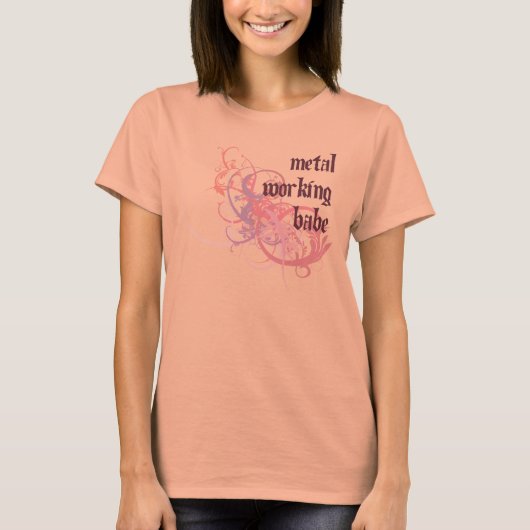 Metal Working Babe T-shirt (Voorkant)
