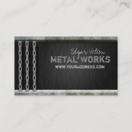 Metal Works Engineer Heavy Chain Visitekaartje
