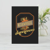 Metalarbeider Kaart (Staand voorkant)