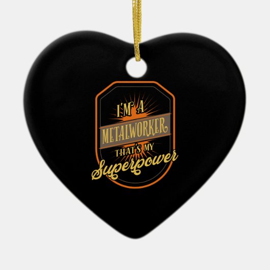 Metalarbeider Keramisch Ornament (Voorkant)