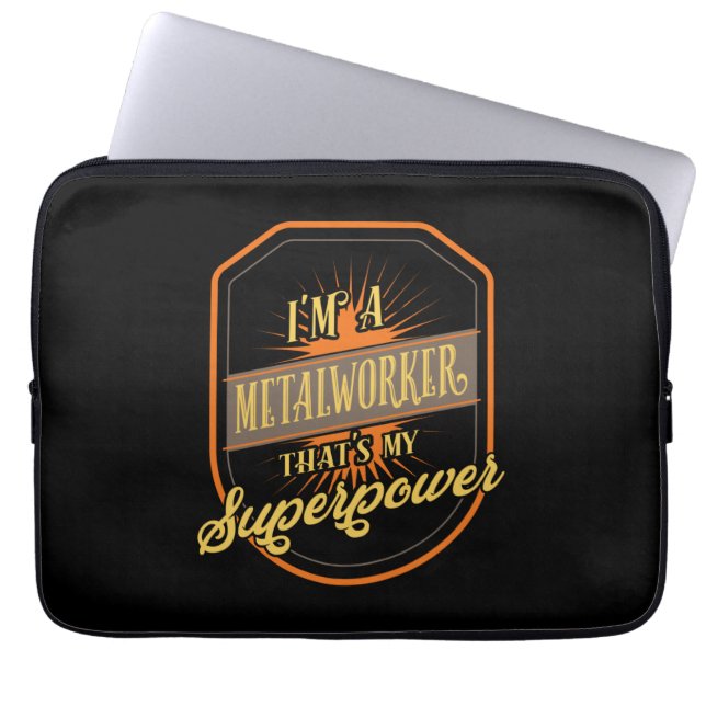 Metalarbeider Laptop Sleeve (Voorkant)
