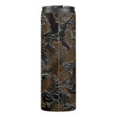 Metalbruine camouflage thermosbeker (Achterkant)