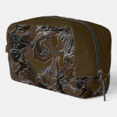 Metalbruine camouflage toilettasje (Rechterhoek)
