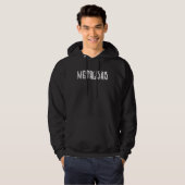 Metaldad Metal Dad Metalhead Rock And Roll Headba Hoodie (Voorkant volledig)