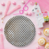 METALE GRAAT PAPIEREN BORDJE (Feest)