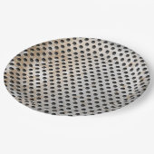 METALE GRAAT PAPIEREN BORDJE (Gekanteld)