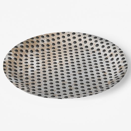 METALE GRAAT PAPIEREN BORDJE (Gekanteld)