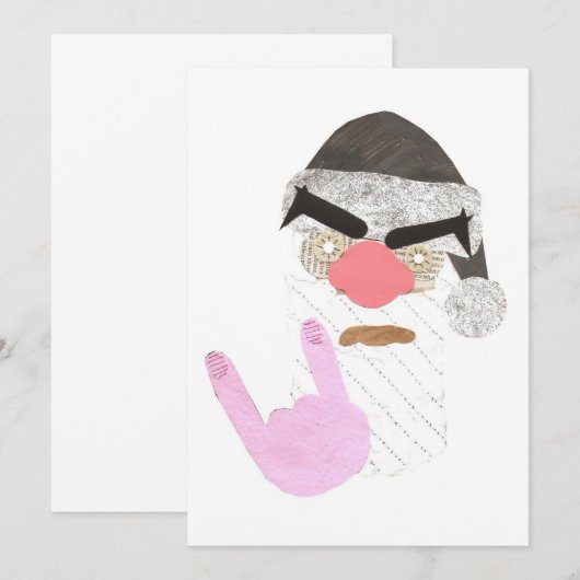 Metale kerstuitvindingen kaart (Voorkant / Achterkant)