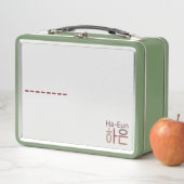 Metale lunchbox met Koreaanse naam (Ha-Eun 하 은) (In situ)