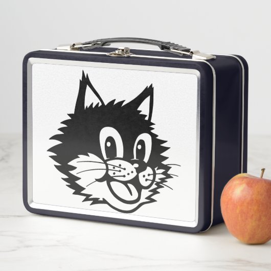 METALE LUNCHBOX VAN KATTE RETRO (In situ)