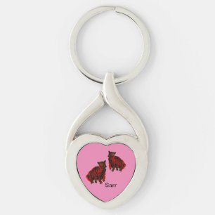 Metale Sleutelhanger: Beren kubussen Sleutelhanger