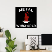 Metale whisker. Funny Blacksmithing Metalworking Poster (Thuiskantoor)