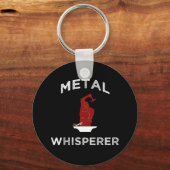 Metale whisker. Funny Blacksmithing Metalworking Sleutelhanger (Voorkant)