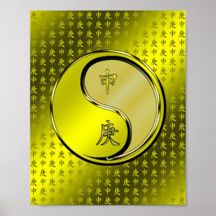 Metalen Aap Poster