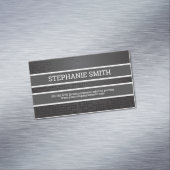 Metalen Abstracte Achtergrond Magnetisch Visitekaartje (Voorbeeld)