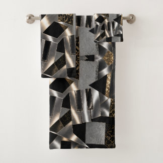 Metalen Abstracte Pianotoetsen Bad Handdoek