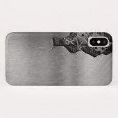 Metalen achtergrond met mechanische schade Case-Mate iPhone case (Achterkant (horizontaal))