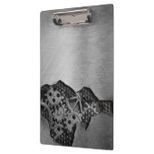 Metalen achtergrond met mechanische schade klembord (Links)