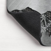 Metalen achtergrond met mechanische schade muismat (Hoek)