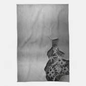 Metalen achtergrond met mechanische schade theedoek (Verticaal)