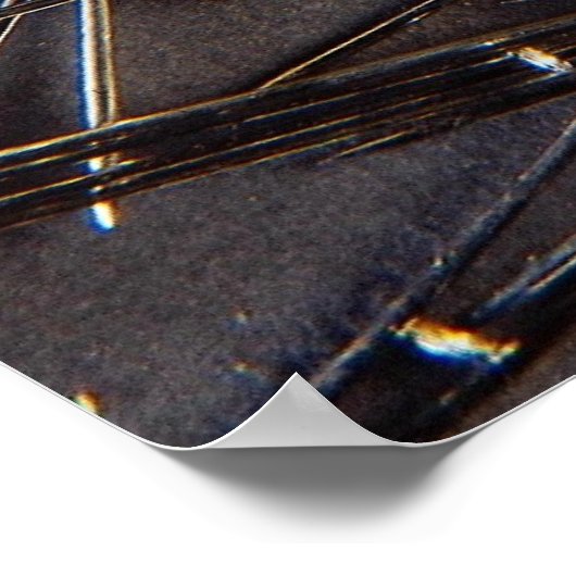 Metalen achtergrond poster (Hoek)