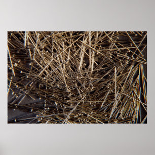 Metalen achtergrond poster