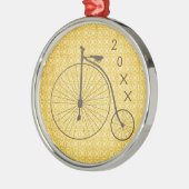  metalen Antiek fiets met hoog wiel Metalen Ornament (Links)