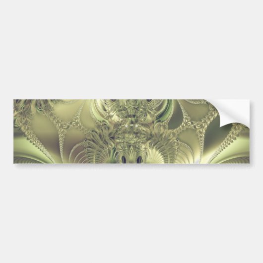 Metalen Bladeren Bumpersticker (Voorkant)