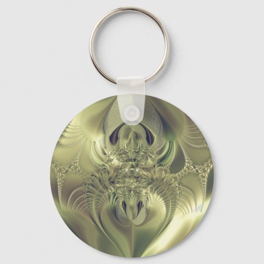 Metalen Bladeren Sleutelhanger (Voorkant)