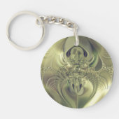 Metalen Bladeren Sleutelhanger (Voorkant)