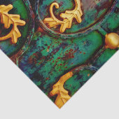 Metalen bladeren tissuepapier (Detail)