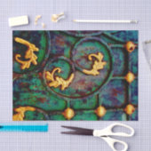 Metalen bladeren tissuepapier (Craft)