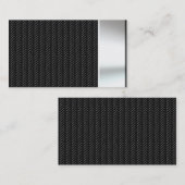 Metalen bliksem Visitekaartjes koolstofvezel (Voorkant / Achterkant)