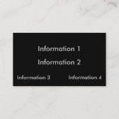 Metalen bliksemnaamplaatjes Visitekaartjes (Achterkant)